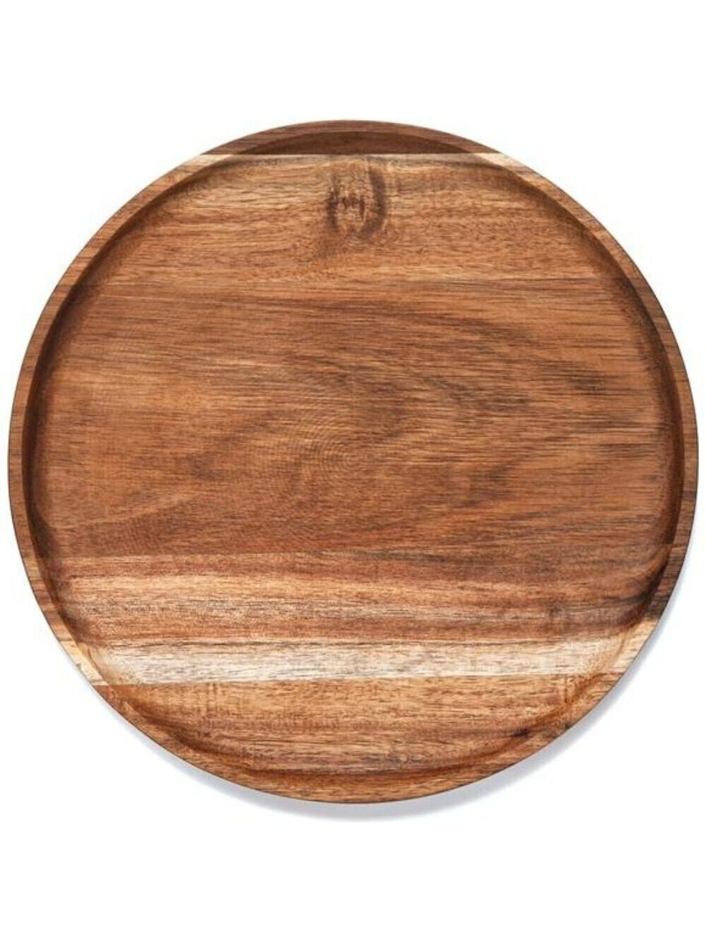 Acacia Wood Serving Tray Charcuterie Board Kitchen Countertop Organizer